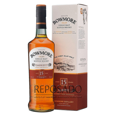 Bowmore 15 Years Old Darkest 0,7L (Бомо 15 років Даркест 0,7л)