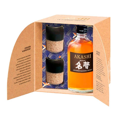 Akashi Meisei Blended + 2 Glasses 0.5L (Акаші Мейсей Блендед + 2 Склянки 0.5л)