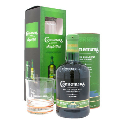 Connemara Peated Glass Pack 0.7L (Коннемар Пітид + Склянка 0.7л)