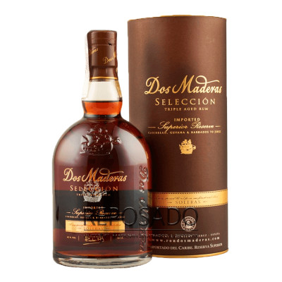 Dos Maderas Seleccion 0,7L gift tube (Ром Дос Мадерас Селексьйон у подарунковому тубусі 0,7 л)