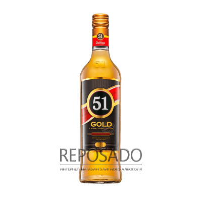 Cachaca 51 Gold Premium 0,7L (Кашаса 51 Голд Преміум 0,7л)