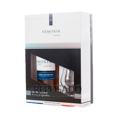 Armorik Single Malt Double Maturation + 2 glasses 0,7L (Арморік Сінгл Молт Дабл Матуратіон + 2 келихи 0,7л)