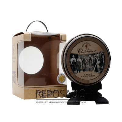 Clubhouse Blended Scotch Whisky Barrel 0,7L (Віскі Клабхаус Блендед Скотч бочка + коробка 0,7л)