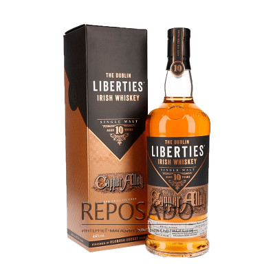 Dubliner Liberties Copper Alley Single Malt 0.7L (Скроні Зе Даблінер Лібертіс Коппер Еллі 10-річний Односолодовий тубус 0,7л)