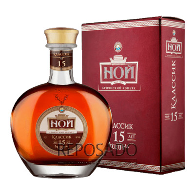 Noy Classic 15YO gift box 0.5L (Коньяк Ной Класік 15 років подарункова коробка 0.5л)