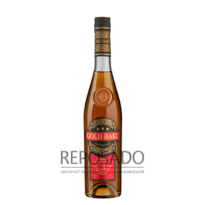 Gold Baku 3YO 0,5L (Коньяк Голд Баку 3 роки 0,5л)