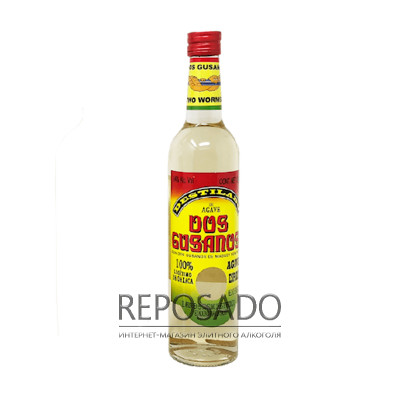 Gusanos Mezcal 1L (Гучанос Мескаль із двома черв'яками 1л)