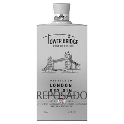 Tower Bridge London Dry Gin White 1L (Джин Тауер Брідж Лондон Драй Вайт 1л)