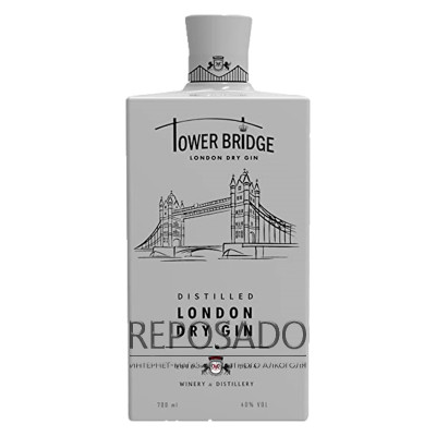 Tower Bridge London Dry Gin White 0,35 L (Джин Тауер Брідж Лондон Драй Вайт 0,35 л)