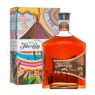 Flor De Cana Centenario Gold 18 YO 1L (Ром Флор Де Канья Сентенаріо Голд 18*1л)