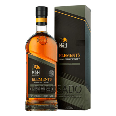 M&H Sigle Malt Peated Cask 0,7L (Вискі кошерний М&Х Сінгл Молт Пітед Каск 0,7л)