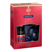 Martell VSOP with 2-glass box 0,7L (Мартель ВСОП + 2 склянки 0,7л)