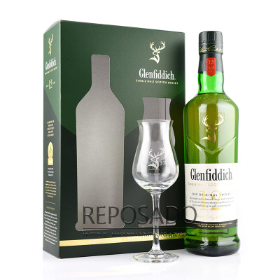 Glenfiddich 12 Years Old + glass, 0,7L (Гленфіддік 12 років + келих, 0,7л)