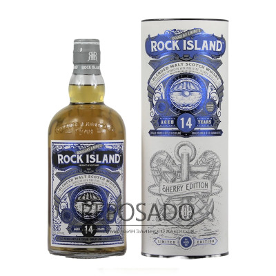 Douglas Laing Rock Island Sherry 14 років, 0,7L (Дуглас Ленг Рок Айленд Шеррі 14 років, 0,7л)