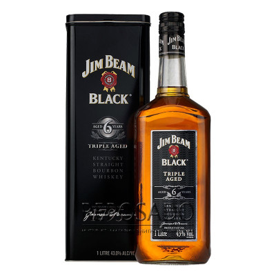 Jim Beam Black Triple Aged 6 Years Old 1L (Джим Бім Блек 6 років 1л) Jim Beam Black Triple Aged 6 Years Old 1L (Джим Бім Блек 6 років 1л)