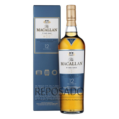 Macallan 12 Years Old, Fine Oak 0,7L (Макаллан 12 років Файн Оак 0,7л) Macallan 12 Years Old, Fine Oak 0,7L (Макаллан 12 років Файн Оак 0,7л)