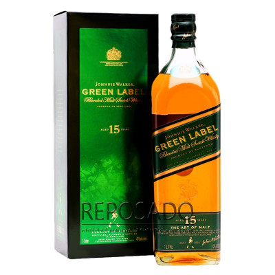 Johnnie Walker Green Label 15 YO 1L (Джонні Вокер Грін Лейбл 15 років 1л) Johnnie Walker Green Label 15 YO 1L (Джонні Вокер Грін Лейбл 15 років 1л)
