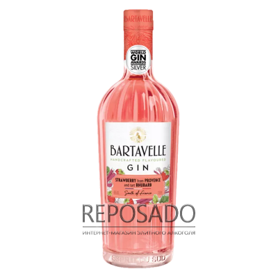 Bartavelle Gin Strawberry x Rhubarb 0.7L (Джин Бартавелле Полуниця Ревінь 0.7л)