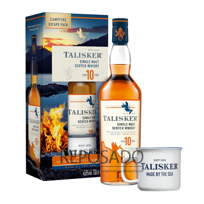 Talisker 10 Years Old + Mug 0,7L (Таліскер 10 років з кружкою 0,7л)