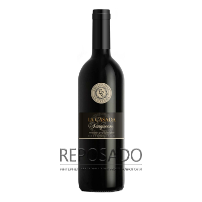 La Casada Sangiovese Rubicone 0,75 L (Вино Ла Казада Санджовезе Рубікон, червоне сухе, 0,75 л)