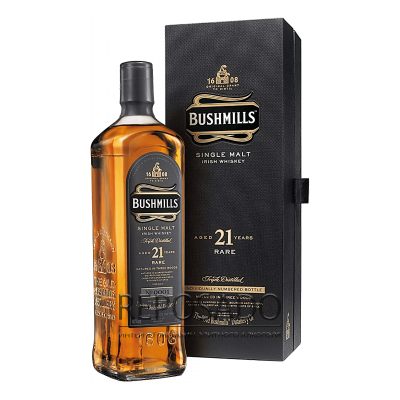 Bushmills Single Malt 21 YO 0.7L (Віскі Бушмілс Сінгл Молт 21* 0.7л)