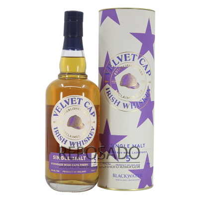 Velvet Cap Bordeaux 5YO Irish Whiskey 0.7L (Вельвет Кап Бордо 5 років Ірландський Віскі 0.7л)