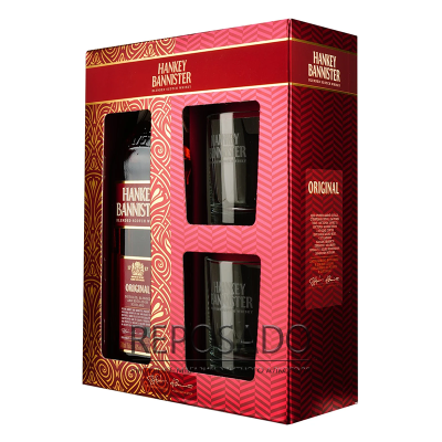 Hankey Bannister 0.7L + 2 glasses (Ханкі Баністер 0.7л + 2 склянки)